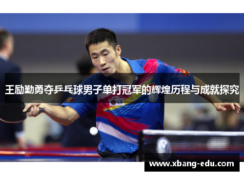 王励勤勇夺乒乓球男子单打冠军的辉煌历程与成就探究